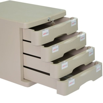 远生（USign） US-21AK 单色四层带锁文件柜 浅灰