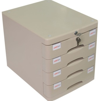 远生（USign） US-21AK 单色四层带锁文件柜 浅灰