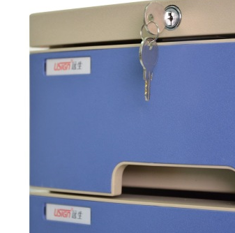 远生（USign） US-1K 三层带锁文件柜 颜色中蓝