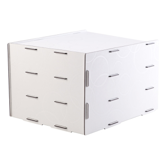 树德（shuter） U5103 IDESK三层文件柜 UT材料 高档办公用品 白色