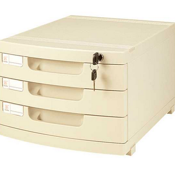 钊盛ZS-603多用带滑轮三层带锁文件柜295*395*210