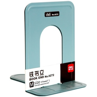 得力(deli)9272 铁书立(7寸)2片/付 