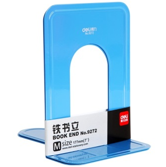 得力(deli)9272 铁书立(7寸)2片/付 