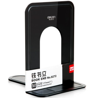 得力(deli)9272 铁书立(7寸)2片/付 