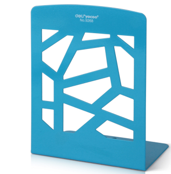 得力办公文具9268创意礼品 铁书立 书档 书架 阅读书立 玫瑰红色