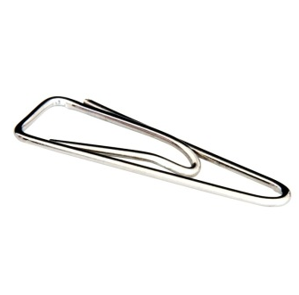 得力(deli)0051 大号镀镍三角回形针3# 100枚/盒 10盒装