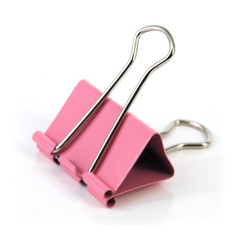 得力(deli)8554 25mm彩色长尾夹/长尾票夹 48只/筒