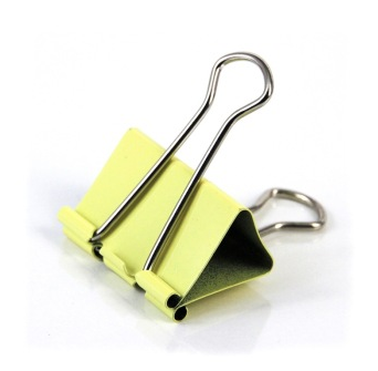 得力(deli)8554 25mm彩色长尾夹/长尾票夹 48只/筒