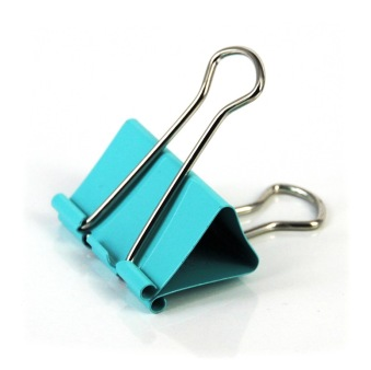 得力(deli)8554 25mm彩色长尾夹/长尾票夹 48只/筒