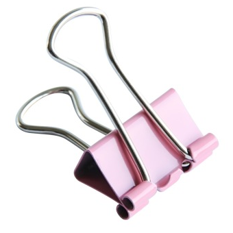 得力(deli)8552 筒装彩色长尾夹/长尾票夹 24只/筒