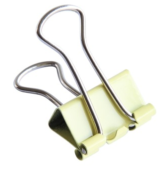 得力(deli)8552 筒装彩色长尾夹/长尾票夹 24只/筒