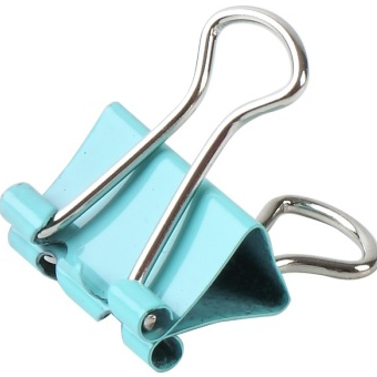 齐心（COMIX）B3636 彩色长尾夹(15mm筒装）60只/桶