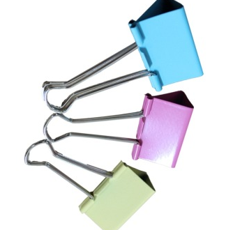 益而高（Eagle）TY143-CP 41MM彩色长尾夹(24个/PVC桶)