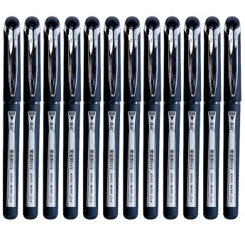 真彩（TrueColor） GP-1521 黑金刚中性笔 黑色 0.5mm 通用头 12支装