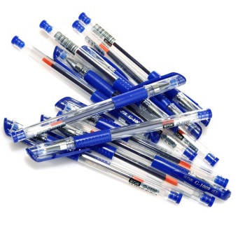 金万年（Genvana） G-1009 0.5子弹头中性笔-蓝色 (12支装)