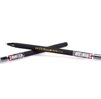 宝克（BAOKE） W10 考试笔 0.5mm 磨砂中性笔 黑色 12支/盒