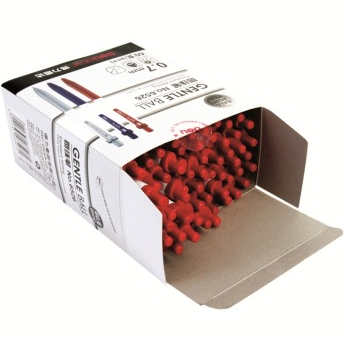 得力(deli)6526 红色揿动圆珠笔 60支装