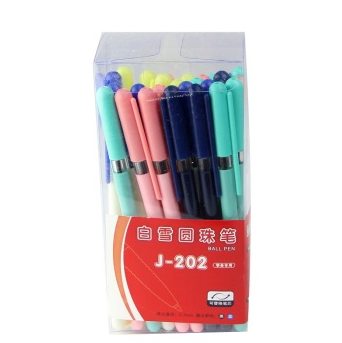 白雪（snowhite） J-202 经典怀旧款拔帽圆珠笔 30支桶装