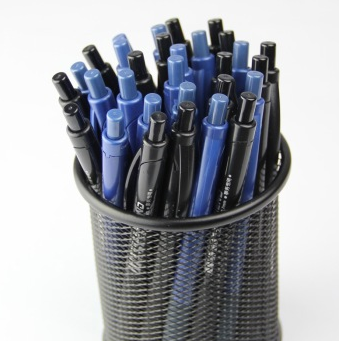 白雪（snowhite） J-1008-1 蓝色圆珠笔 顺滑油墨超值装 0.7MM 30支桶装