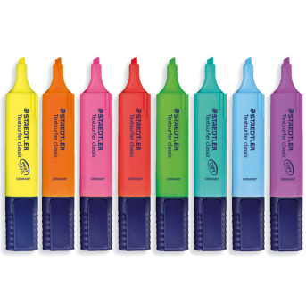 德国原装施德楼STAEDTLER 364 用于喷墨 荧光笔 标记记号笔 黄色