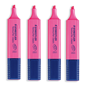 德国原装施德楼STAEDTLER 364 用于喷墨 荧光笔 标记记号笔 黄色