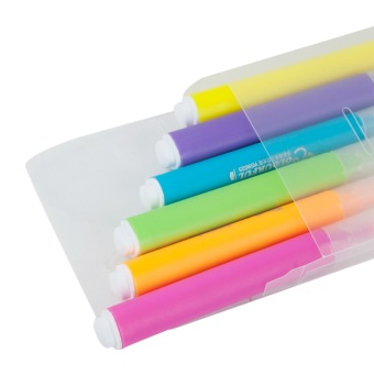 广博（GuangBo） YG9025 高级持久型多彩商务王荧光笔（红橙黄绿蓝紫6色）6支装