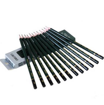 得力（deli） 7082 安全高级石墨铅芯素描 绘图2H铅笔/ 12支/盒