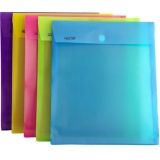 华杰（huajie）竖式文件袋EN1028 A4-竖式18C 绿/紫/粉红 12个包