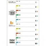 华杰（HUA JIE）HJ-10N 10页彩色PP分类页(PP材质)