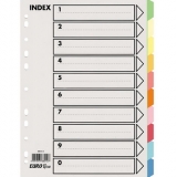 易达(Esselte)纸质索引 #SL-88010N A4，十色索引