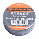 钢盾（SHEFFIELD）S038042 电工绝缘胶带（黑） 办公必备