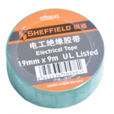 钢盾（SHEFFIELD）S038045 电工绝缘胶带（绿） 办公必备