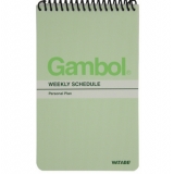 渡边GAMBOL竖翻螺旋速记本SA6506 12本/包 （A6,50页）105*148MM