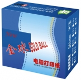 APP金球（Gold Ball） 241-1-1/2 电脑打印纸 单联两等份80列（不撕边 颜色：全白）