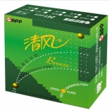 清风（APP） 241-4 彩色电脑打印纸 四联80列（撕边 色序：白红蓝黄 1000页)
