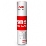 得力（Deli）7721-全进口55g铜版纸经济型热敏传真纸(白)热敏感度好