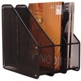 国产金属网状三格金属文件栏