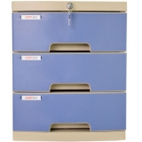 远生（USign） US-1K 三层带锁文件柜 颜色中蓝