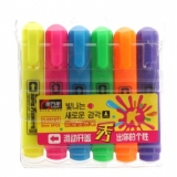 金万年（Genvana） 斜头(5MM)荧光笔G-0518T(6色套装)