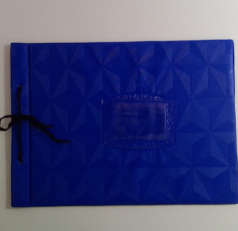 成文厚 A4大小账簿装订夹 账簿封皮 账本夹子 蓝色 202-56 横向