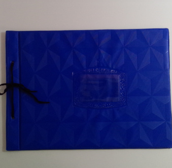 成文厚 A4大小账簿装订夹 账簿封皮 账本夹子 蓝色 202-56 横向