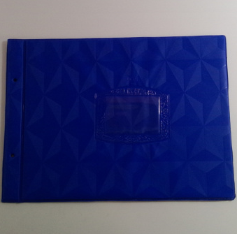 成文厚 A4大小账簿装订夹 账簿封皮 账本夹子 蓝色 202-56 横向