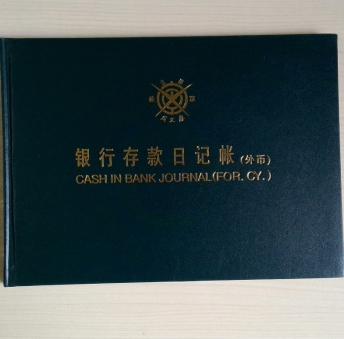 成文厚 502-3-1 外币银行日记账本 16K 手写外币银行账册账页 手工记账硬皮本