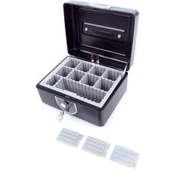 益而高（Eagle）663S 小型金属印章箱 (黑色）