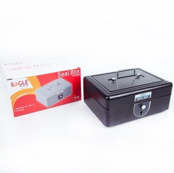 益而高（Eagle）663M 中型金属印章箱(黑色）