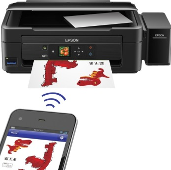 爱普生(EPSON)墨仓式L455 智能无线一体机(打印 复印 扫描 云打印 无线直连)