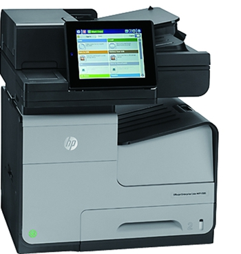惠普 Officejet EnterpriseMFP X585f 彩色喷墨多功能一体机(B5L05A) A4 （打印、复印、扫描、传真、有线网络、双面）