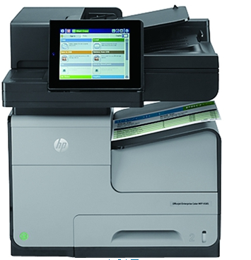 惠普 Officejet EnterpriseMFP X585f 彩色喷墨多功能一体机(B5L05A) A4 （打印、复印、扫描、传真、有线网络、双面）