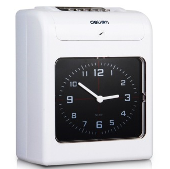 得力(deli)3951 微电脑纸卡考勤机 可连续打卡50万次