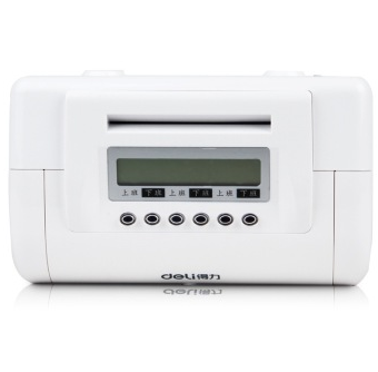 得力(deli)3951 微电脑纸卡考勤机 可连续打卡50万次